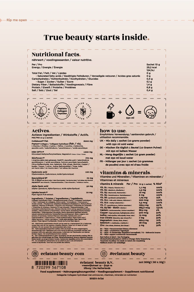 Marine (Fish) Collagen Beauty Blend (1 month, 30 sachets)